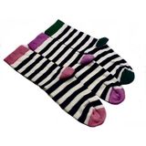 Black Arden Socks Renkli Çizgili 3'lü Kadın Çorap 36-40 BT-0028 - 36 - 40 - Standart