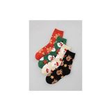 Black Arden Socks Unisex Yılbaşı Konsepti Çorap 4'lü - 36 - 40 - Çok Renkli