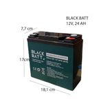 BLACK BATT 12 Volt 24 Amper 2026 HAZİRAN ÜRETİM Jel Elektrikli Motor Aküsü