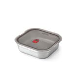 BLACK + BLUM Çok fonksiyonlu yemek kutusu, 1400 ml, paslanmaz çelik, dondurucu, mikrodalga ve fırına dayanıklı, %100 sızdırmaz beslenme kutusu, vakumlu kilitli yemek kutusu, BPA içermez