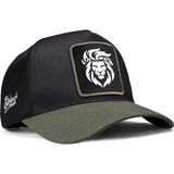 Black Börk V1 Aslan Logolu Haki-Siyah Trucker Şapka