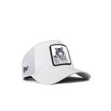 Black Börk V1 Bengal Kaplan Logolu Beyaz Trucker Şapka