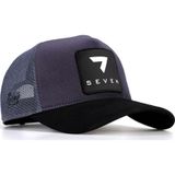 Black Börk V1 Trucker 7 Numara - 5 Kod Logolu Unisex Siyah Siperli-Antrasit Şapka (Cap)