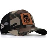 Black Börk V1 Trucker Kurt - 4Cs Kod Logolu Unisex Kamuflaj-Siyah Şapka (Cap)