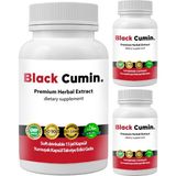 Black Cumin - 3 Adet Soğuk Sıkım Siyah Kimyon Tohumu Yağı ile Nigella Sativa Tohumlu 15 Soft Jel Kapsül - Gizli