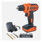 Black & Decker Akülü Vidalama 12V Li-Ion 1,5 Ah Akü ve 13 Parça Aksesuar ile Kullanıma Hazır