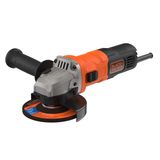 Black + Decker BEG010-QS BEG010 açılı taşlama makinesi (710 W, 115 mm disk çapı, sıfır gerilim şalteri, yumuşak başlatma, kaymaz gövde sapı, taşlama, ayırma, pas giderme)