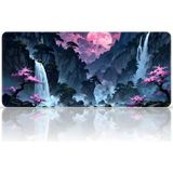 Black Deer 8 Farklı Model Dikişli Kenar 70x30 cm Dijital Oyuncu Gaming Mouse Pad ( Jungle Art ) - Mavi