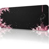 Black Deer 8 Farklı Model Dikişli Kenar 90X40 cm Dijital Oyuncu Gaming Mouse Pad (Sword) - Pembe