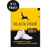 Black Deer Ayakkabı Koku Giderici Toz 5'li Paket – Tüm Cilt Tiplerine Uygun, Kalıcı Ferahlık ve Etkili Ayak Bakımı