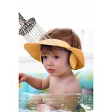 Black Deer Bebek Banyo Şapkası Ayarlanabilir Duş Başlığı Bebek Güneş Şapkası 0-6 Yaş - Turuncu