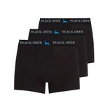Black Deer Exclusive 3 Adet Erkek Pamuklu Esnek Boxer Siyah M