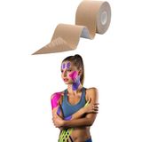 Black Deer Ortholand Kinesio Bandı Sporcu Bantları 5 cm x 5 m Elastik Ten Renkli Sıcak-Soğuk Pres Kullanımı - Standart