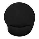 BLACK DEER Siyah Bilek Destekli Mouse Pad,Ergonomik Kaymaz Taban,Oyun ve Ofis için Fare Altlığı,Suya Dayanıklı (Siyah)