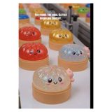 BLACK DİAMOND PLUSH TOY Squishy Dumling Gizemli renkli Sukuşi Çin Mantısı sukuşi ( Büyük boy )