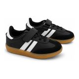 Black Flex Cırtlı Çocuk Sneaker Ayakkabı 26-30 Siyah - G001-SİYAH
