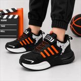 Black Flex Grafiti Çocuk Sneaker Ayakkabı Siyah Oranj 31-35 - 0 - Siyah