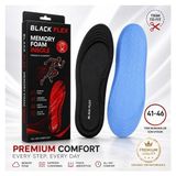 Black Flex Perfect Fit Ark Destekli Erkek Memory Foam Darbe Emici Hafızalı Iç Tabanlık 41-46 Numaraya Göre Kolay Kesilebilir