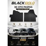 Black Gold Ducato Boxer Jumper 2010+ 3D Oto Paspas Araca Özel Kaymaz Tpe Kauçuk - Siyah