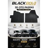 Black Gold Ducato Boxer Jumper 2010+ 3D Oto Paspas Araca Özel Kaymaz TPE Kauçuk