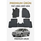 Black Gold Fiat Linea 2007–2014 3D Havuzlu Oto Paspas Premium - Siyah