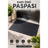 Black Gold Kapı Önü Paspas 75x45 cm Kaymaz Tabanlı Yıkanabilir Çok Amaçlı Dış Mekan Paspası