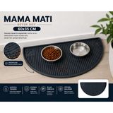 Black Gold Kedi Köpek Beslenme Paspası Kedi Köpek Mama Altlığı 60X35 cm Büyük Boy - Siyah