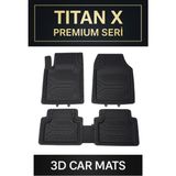 Black Gold Opel Combo 1993-2001 Panelvan 3D Havuzlu Oto Paspas Titan x - Siyah