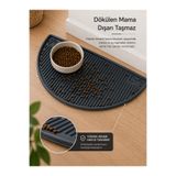Black Gold Pati Evcil Hayvan Beslenme Matı Su Geçirmez Kaymaz Kedi Köpek Mama Paspası 50x26