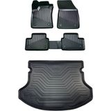 Black Gold Renault Fluence 2009-2016 3D Havuzlu Oto Paspas ve Kauçuk Bagaj Havuzu Lilt - Siyah