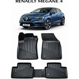 Black Gold Renault Megane 4 Uyumlu 3D Premium Havuzlu Oto Paspas Megane 4 - Siyah