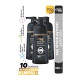 Black Hair Doğal Görünümlü Saç Siyahlaştırıcı Anında Etkili Beyaz Kapatıcı Shampoo 3x350ml EYÜRN3993