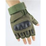 Black Hawk Pilot Eldiven - Askeri Tactical Kesik Destekli - Beden: L | Renk: Haki