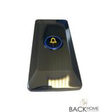 Black Home Back Home LED Işıklı Dekoratif Kapı Zili Butonu Siyah