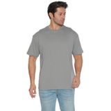 Black Horn Erkek Bisiklet Yaka%100 Pamuk Oversize T-Shirt (Açık Gri, S)