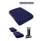 Black Island Çift Kişilik Şişme Yatak , Yastık , Pompa Set 137x191x22 Cm