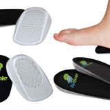 Black Jelly Premium Topuk Kapları/Topuk Pedleri Süper Yapışkanlı Jel Tabanlı ABD Çocuk Bedeni 1-6. KidSole'dan Yeni 2017 Sürümü. (2 Çift)