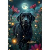 Black Labrador Retriever Journal: A Whimsical Full Moon Notebook for Dog Lovers with Both Lined and Blank Pages for Writing, Sketching, Doodling, ... Journaling, and Black Lab Pet Mom Gifts