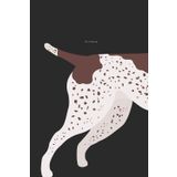 Black Notebook of GSP Brown Patch Liver German Shorthaired Pointer 6" x 9": 110-Page Lined Journal for Dog Lovers & Hunters: Perfect Medium-Sized ... – Great Gift for GSP Owners & Enthusiasts