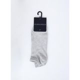 Black On Black Gri Melanj Erkek Patik Çorap MHL004 - Standart