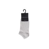 Black On Black Gri Melanj Patik Çorap, Standart, 5003267150, Gri Melanj, kadın