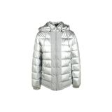 Black On Black Kapüşonlu Basic Puffer Mont, L, 5003029677, Gümüş, Kadın