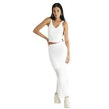 Black On Black Lastikli Bel Kırık Beyaz Düz Midi Etek, S, 5002976540, Kırık Beyaz, Kadın