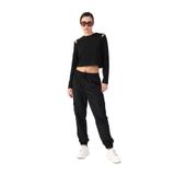Black On Black Lastikli Bel Standart Pantolon, 34, 5002912925, Siyah, Kadın