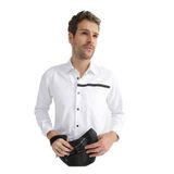 Black On Black Relaxed Gömlek Yaka Baskılı Gömlek, M, 5002977097, Beyaz, Erkek