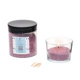 Black Orchid Kokulu Lila Yaratıcı İnci Tozu Mum (30 adet fitil ile birlikte)-250 gr
