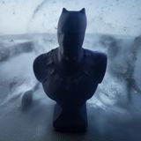Black Panther 3D Büst Figür – 12 cm | Marvel Koleksiyon Ürünü - Siyah-Siyah