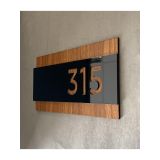Black Pearl Mdf Serisi Kendinden Yapışkanlı Kapı Numarası -315