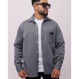 Black Premium Kapitone Unisex Gömlek Ceket