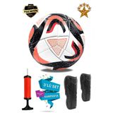 BLACK Profesyonel Futbol Topu 3'lü Set Dikişsiz Futbol Topu Sert Zemin Halı Saha Futbol Topu